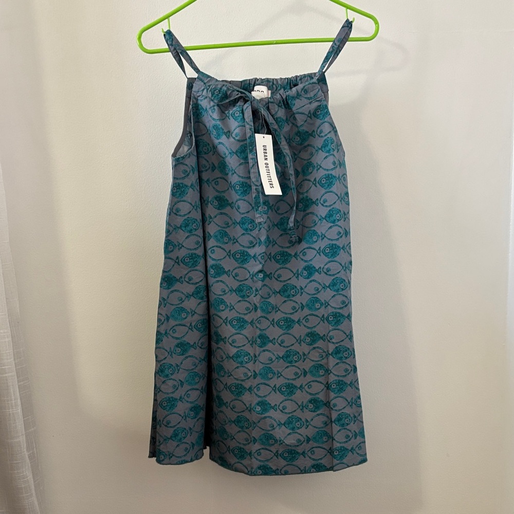 Urban Outfitters Fish Patterned Sleeveless Dress